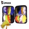 Bimoo, 20 шт./кор., разные цвета #4, полоски для зайца, Zonker, мушка для форели, коричневого цвета, радужного окуня, приманка для рыбалки нахлыстом, стримеры в коробке для мушек