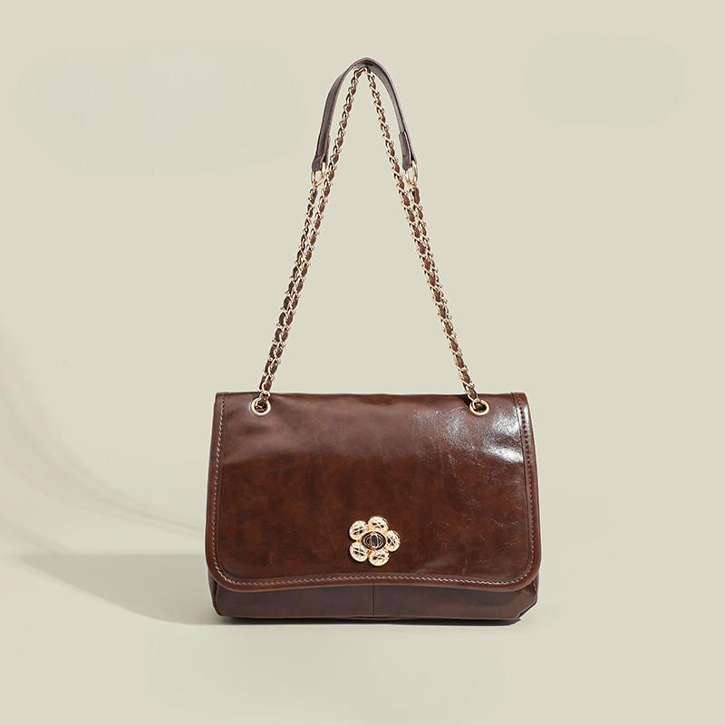 IELGY Camellia Women's Bag, Niche Chain Tote Bag, Single Shoulder Armpit Bag, Large Capacity for Commuting To Work