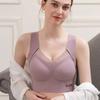 Seamless Back Plus Size Widened Sidewall Breast-control Underwear for Women Shockproof Push-up Push-up No-wire Sports Bra
