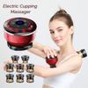 Electric Cupping Body Massager Guasha Scraping Vacuum Suction Cup Red Light Hot Compress Body Scraping Massage