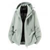 Mens Womens 3-in-1 Waterproof Windproof Hiking Jacket With Fleece Liner Outdoor Trekking Camping Fall Winter