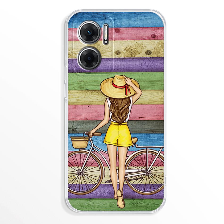 For Redmi Note 11E 5G Case 2022 Cute Fashion Clear Soft Phone Cases for Xiaomi Redmi Note 11E Silicon Back Cover 11 E TPU Bumper