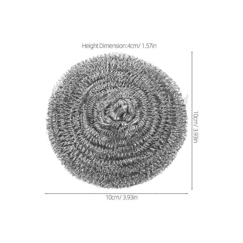 Pan Scrubber Stainless Steel Scrubber for Cleaning Dishes 6Pcs Set