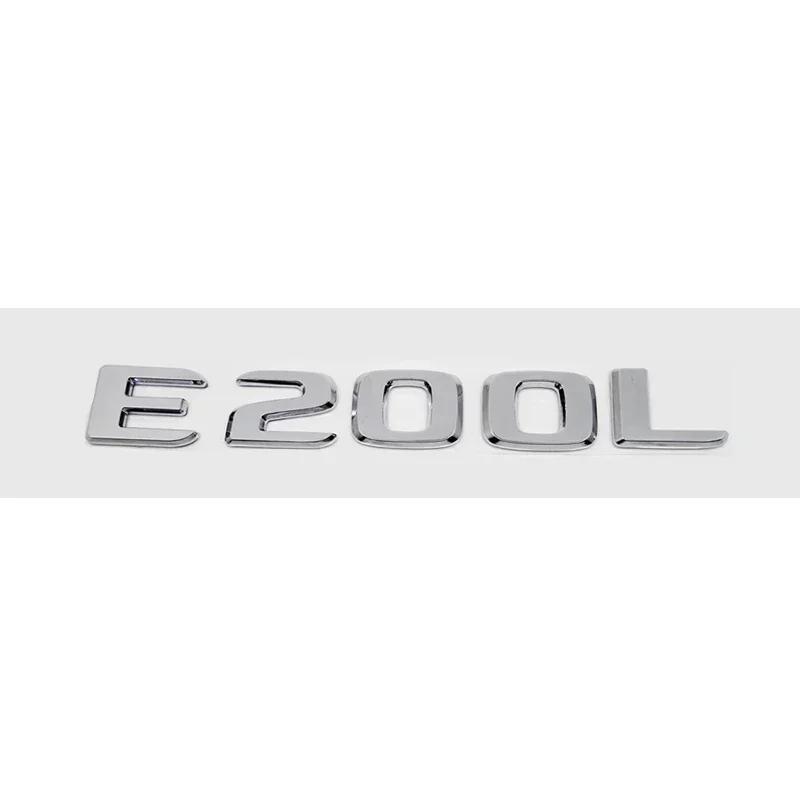 3D Letters Car Tail Emblem Rear Trunk Sticker Badge for Mercedes Benz E200L E260L E300 E320L E320 E350L E350 E500 E550 E Class