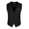 Мужской деловой приталенный жилет - корейский и британский стиль, доступен большой размер