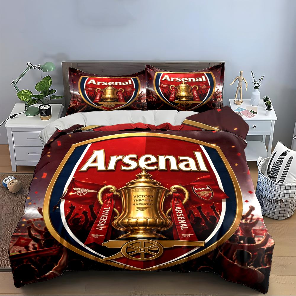 Manchester City Champion Set Bedding Duvet Cover Set Duvet Cover Pillowcases Home Decor (1 * Duvet Cover 2 * Pillowcases, without duvet insert)