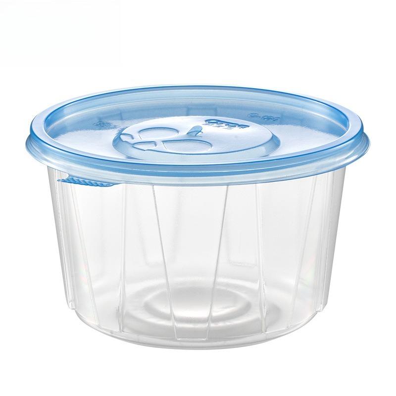 Disposable PP Plastic Round Food Container with Lid Transparent Takeout Bowl