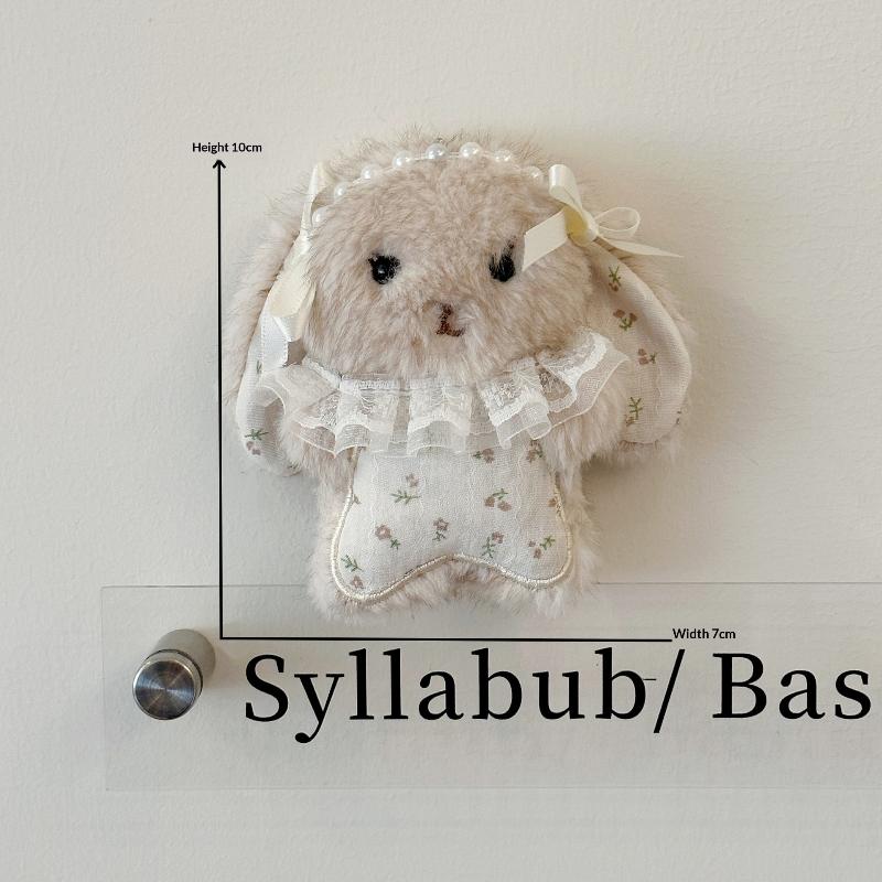 Sleeping Sheep Plush Pendant Cute Fluffy Ruffle Collar Mini Cartoon Stuffed Ornament for Crossbody Bag Decor Gifts for Teens