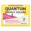 Quantum Energy Square Dark Chocolate Pink Himalayan Salt, 8 Packs, 1.69 Oz (48 G) Each