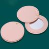 Round Leather Rotating Mirror Mini Folding Pocket Mirror Easy to Carry Round Beauty Mirror  Girl