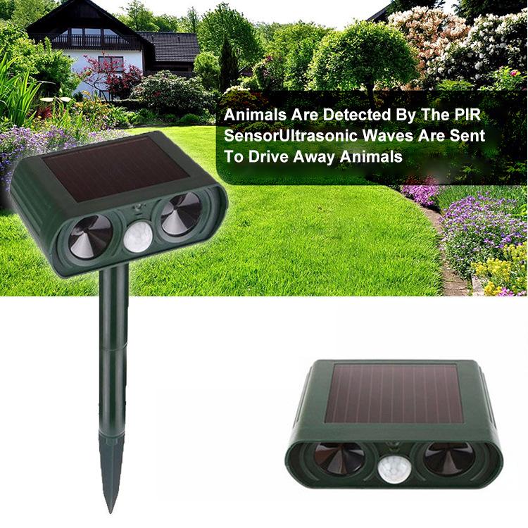 Отпугиватель мышей на солнечной энергии, отпугиватель домашних животных, собака, кошка, птица, кабан, мышь, комар, ультразвуковой аккумулятор на солнечной энергии, уличный инструмент для использования в помещении, напугать животныхAA