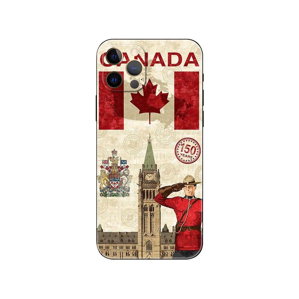 Чехол для телефона Canada для iPhone Samsung Galaxy Redmi Xiaomi Oppo OnePlus Note SA 7 8 9 10 11 12 13 14 20 21 22 23 53 54 Pro Max Plus Ultra TPU Soft
