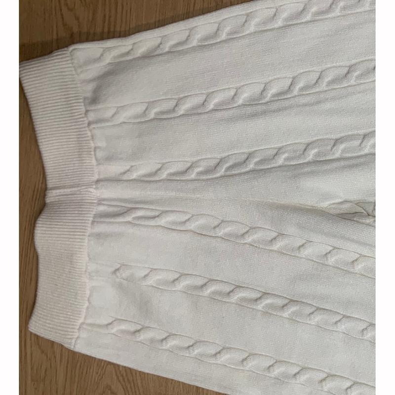 Women's Thickened Vest Turtleneck Knitted Sweater Wide Leg Pants Three Piece Autumn Winter Suit