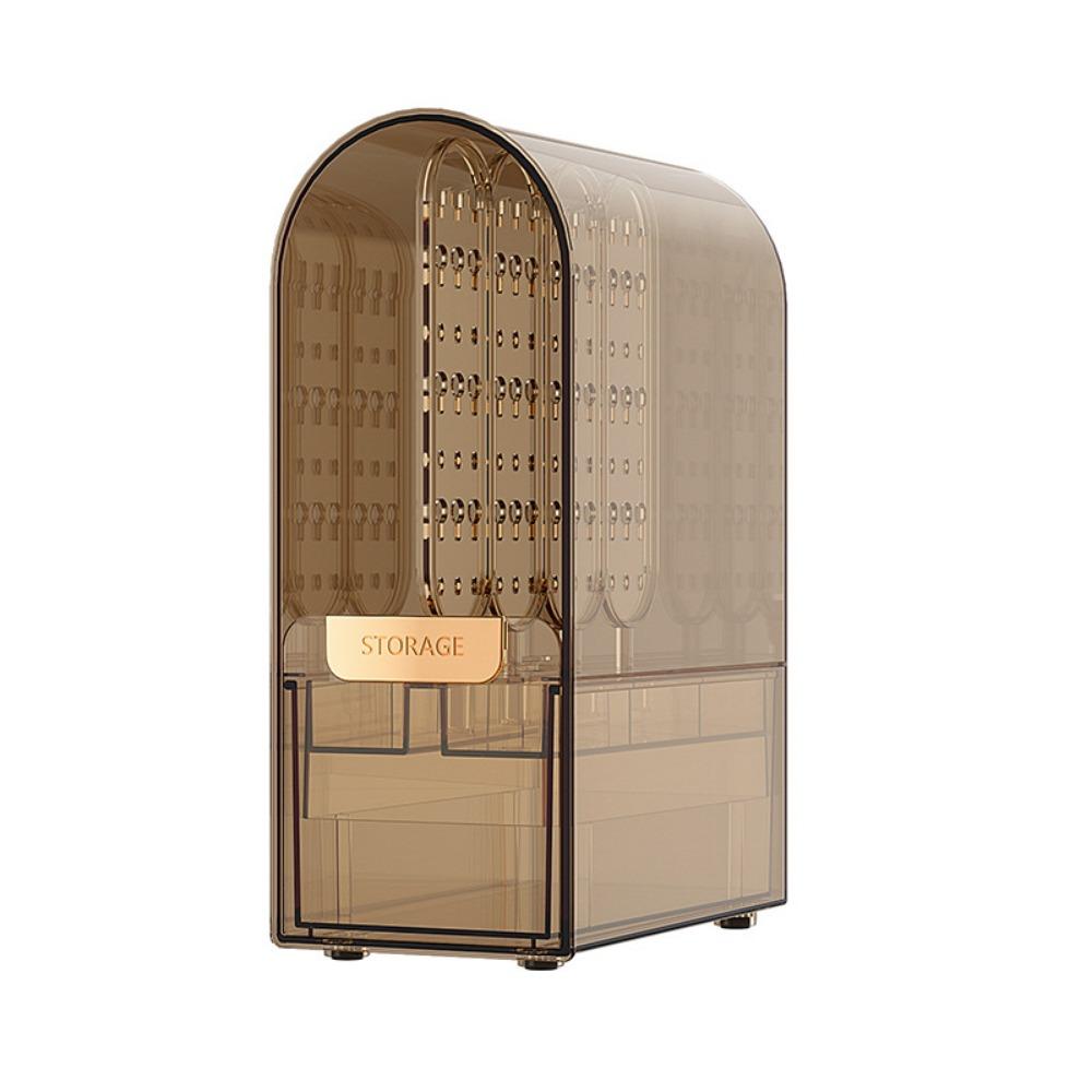 Transparent Jewelry Display Rack Dustproof Lipstick Box Acrylic Cosmetics Storage Box for Home