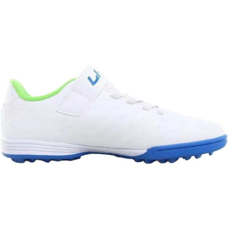 Li Ning Kids Professional Comfortable Non-Slip Shock Absorbing Breathable Durable Low-Top Soccer Shoes Kids Sneakers Standard-White YKGU010-9