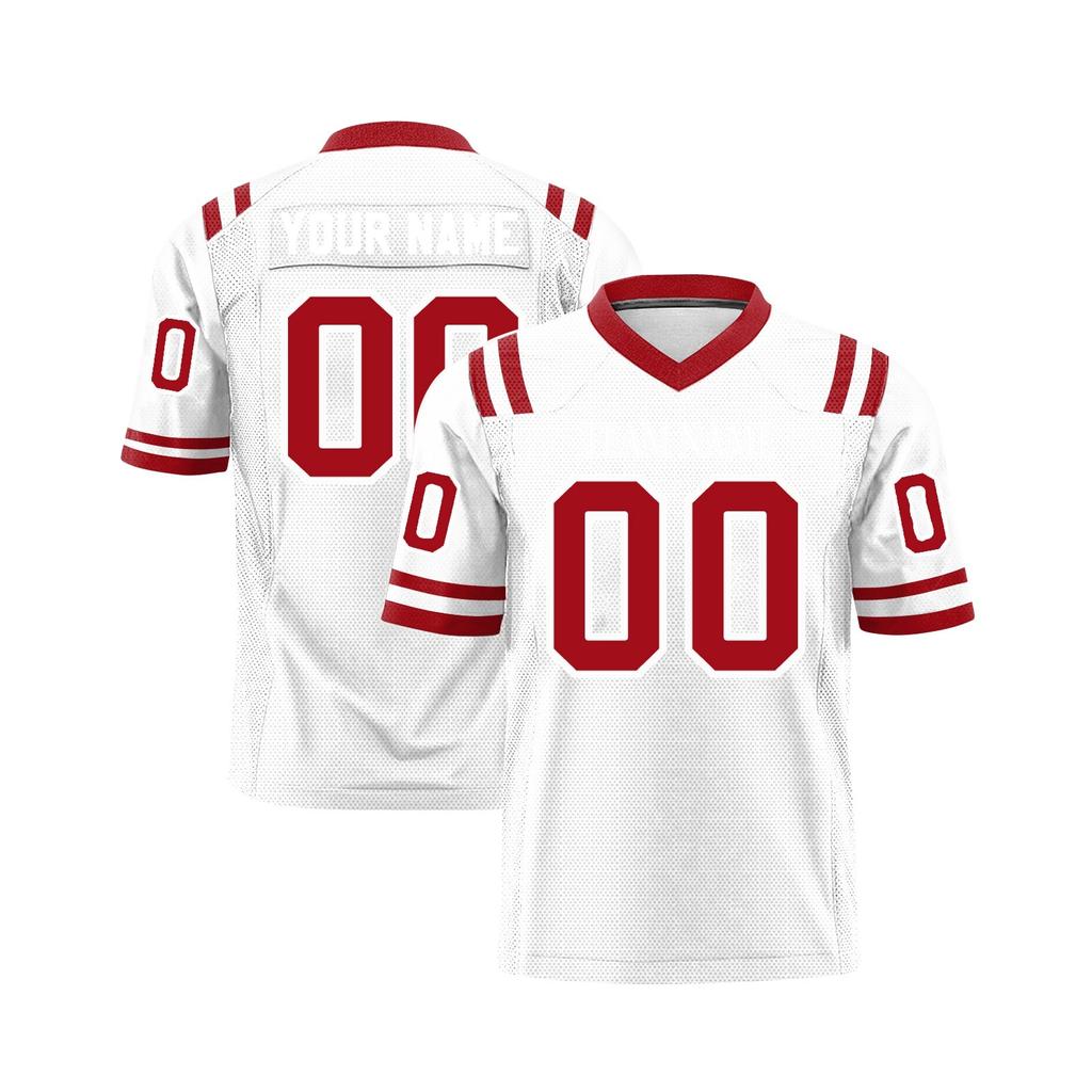 Custom Football Jerseys Personalized Printed Team Name & Number Sports Uniform For Men Women Youth