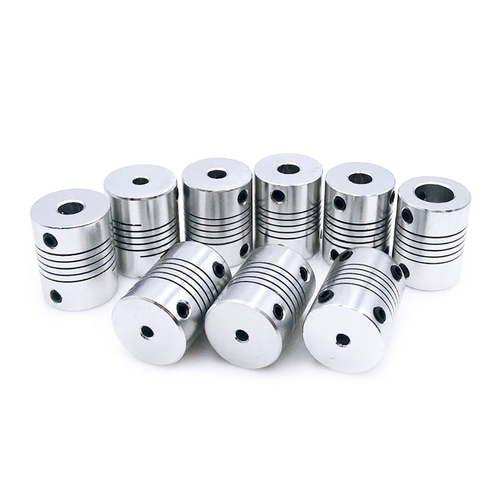 1Pcs D19xL25 Flexible Shaft Coupling Aluminum Alloy Motor Shaft Coupler for CNC Machine 3D Printer