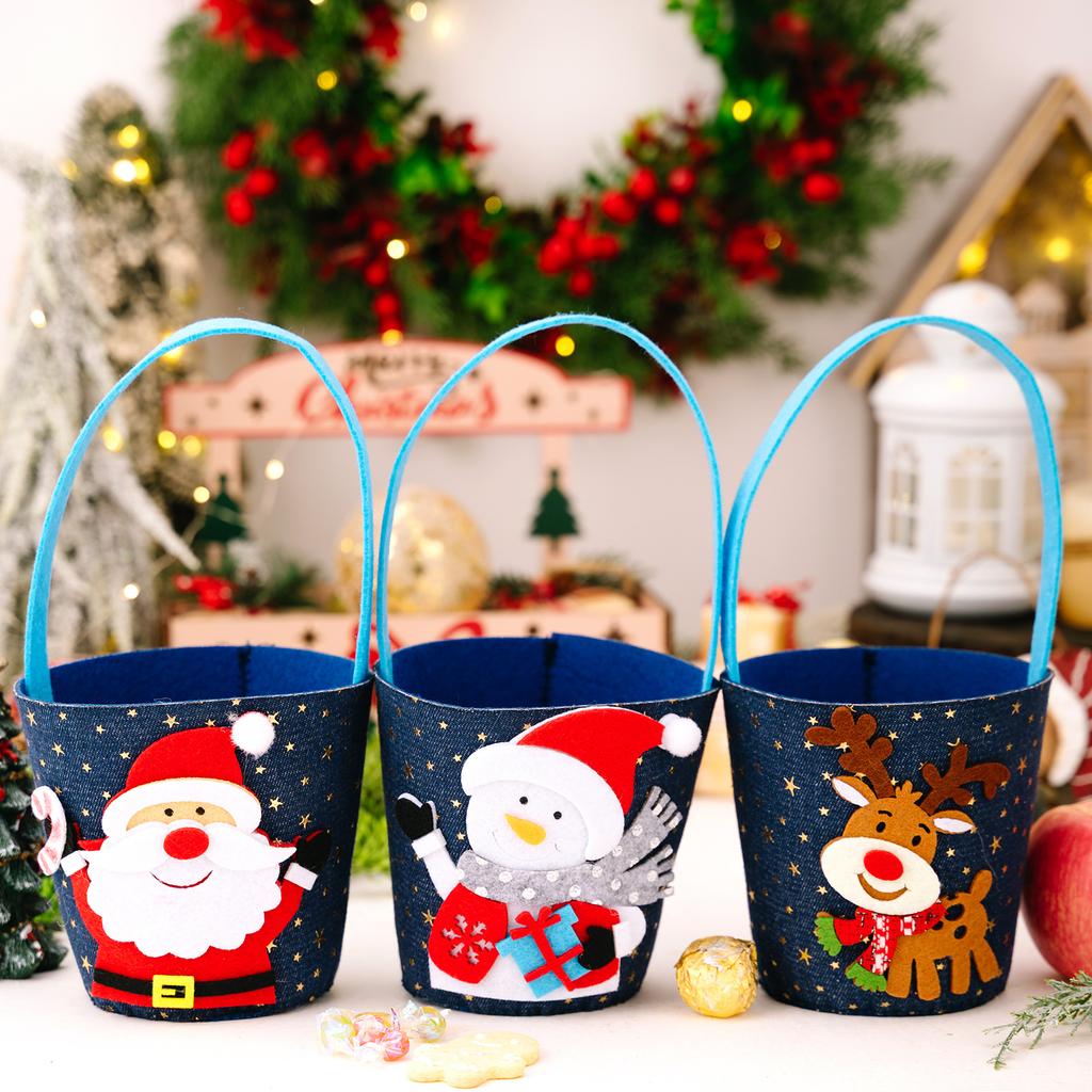 Christmas Decoration Cartoon Tote Bag Christmas Gift Bag Children's Candy Bag Gift Bag