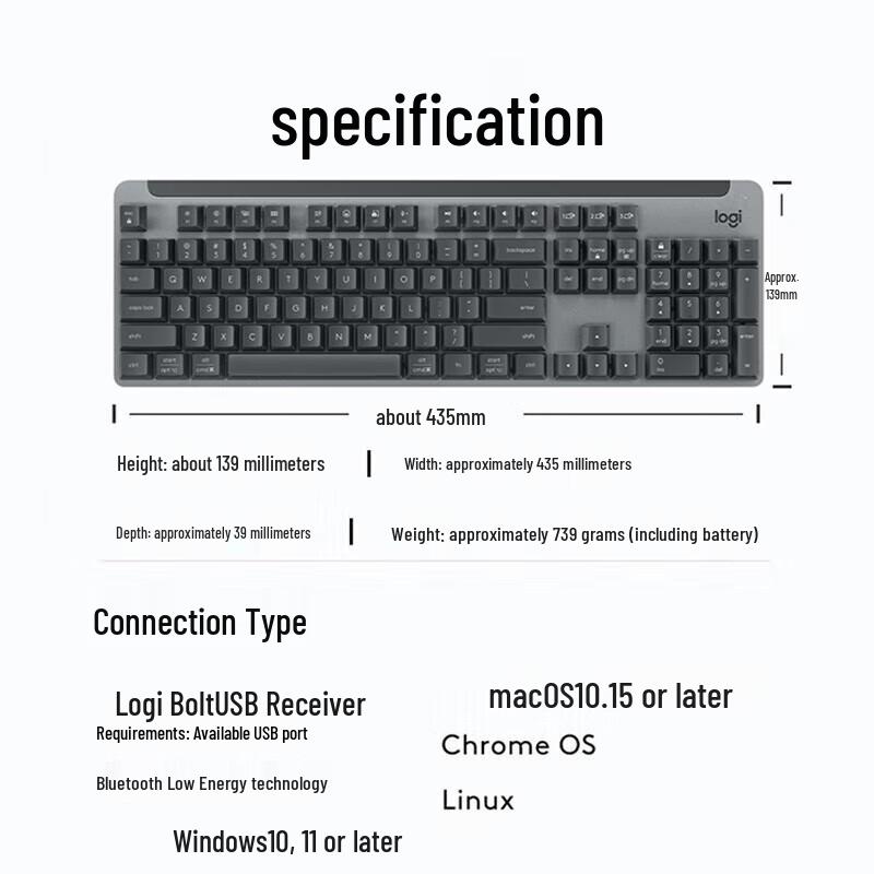Logitech K865 Wireless Mechanical Keyboard