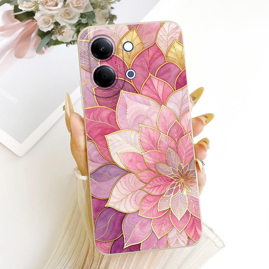 Для Vivo Y05 4G Чехол Новый Роскошный Бант Сердце с Рисунком Мягкий ТПУ Чехол для Телефона Для Vivo Y11d Y 05 VivoY05 VivoY11d Чехлы Сумки
