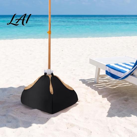 Oxford Cloth Sandbag Beach Umbrella Base Weight Fillable Sand Bag Heavy Duty for Sun Stand Outdoor Patio Garden Umbrellas Portable Anchors