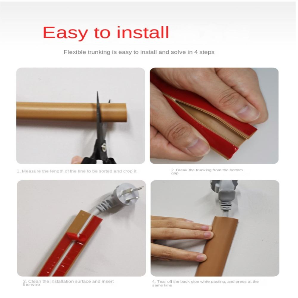 Anti-extrusion Cord Protector Arc Power Cable Protector Electric Wire Slot  Home Outdoor