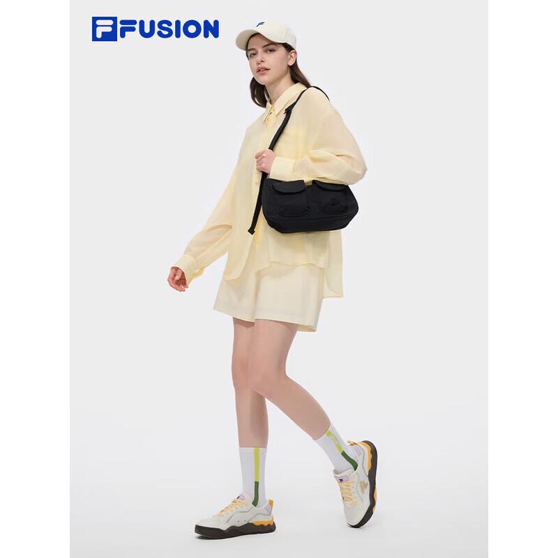 FILA FUSION Women's Casual Loose Woven Long Sleeve Shirt