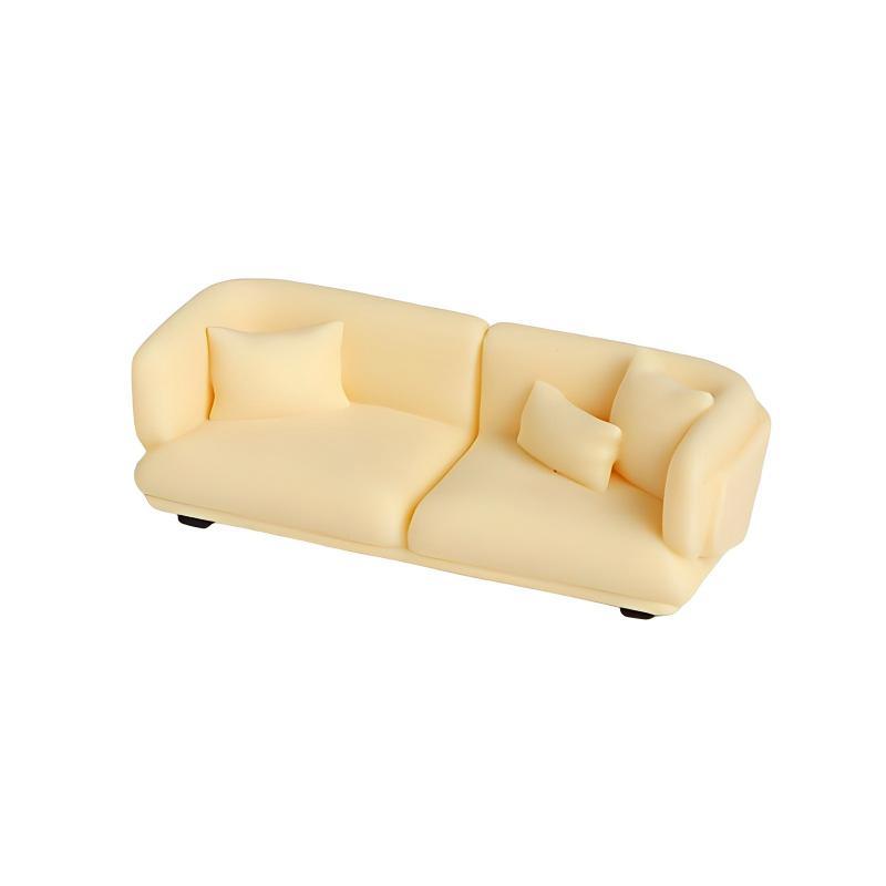 Miniature Sofa Model 1 12 Scale Dollhouse Furniture Soft Couch Decorative for Living Room Kids Room Display