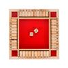4 Sided 10 Number Pub Bar Party Supplies Shut The Box Dice Board Game Flaps & Dices Game Wooden