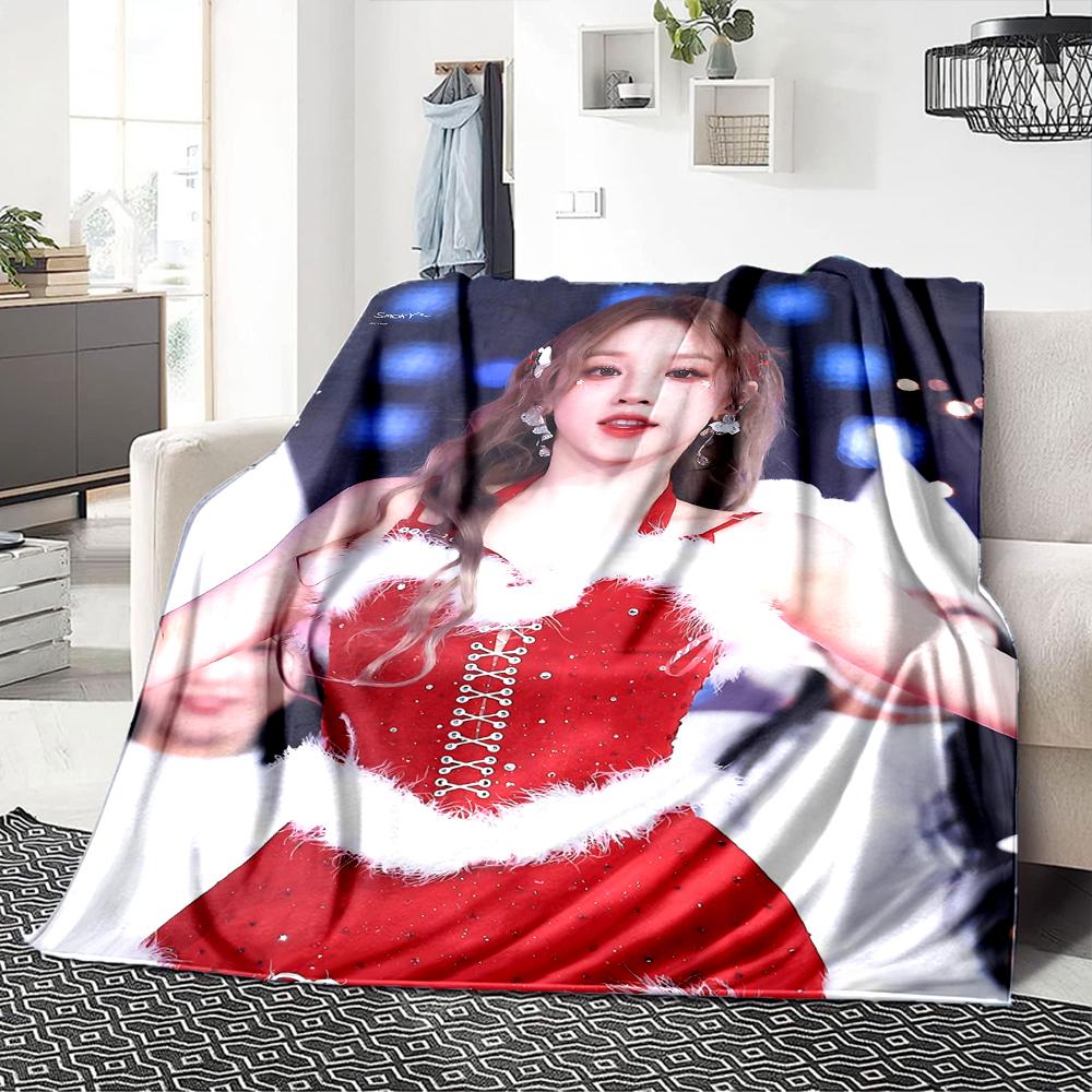 Christmas Performance Blanket Soft Throw Blanket For Home Bedroom Bed Sofa Travel Office Solid Christmas Blanket