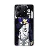 Blue Lock Isagi Yoichi Phone Case For Xiaomi Redmi Note 13 14 15 Pro Plus 12S 12 14S 11S 11E 10 10S 11 11T 5G 4G Cover Coque Red