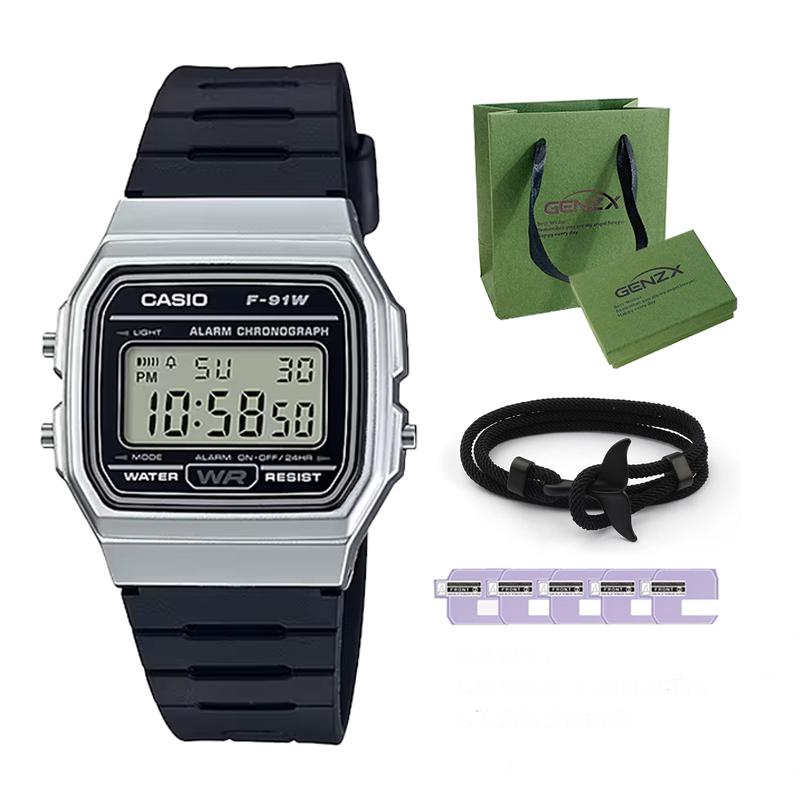 Casio Мужские ЧАСЫ ЧЕРНЫЕ серии VINTAGE F-91WM-7ADF F-91WM-7ADF