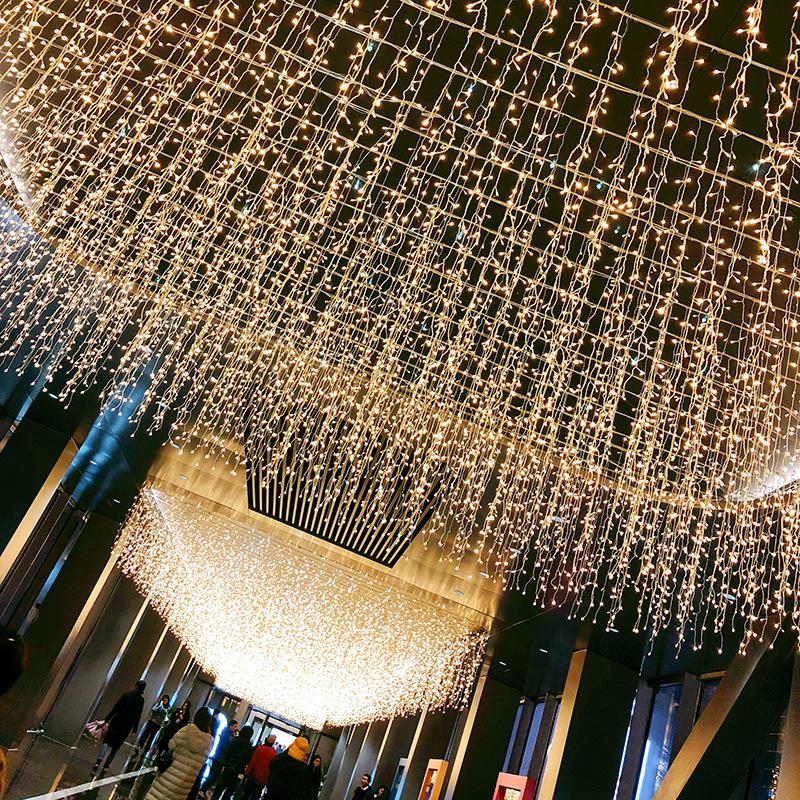 Водонепроницаемая светодиодная гирлянда-бахрома - Уличная декоративная мигающая гирлянда для Рождества и эффектов водопада