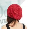 Женская тонкая полая хлопковая шапка, женская вязаная крючком шапка, тканая шерстяная шапка, повязка на голову, вязаная шапка