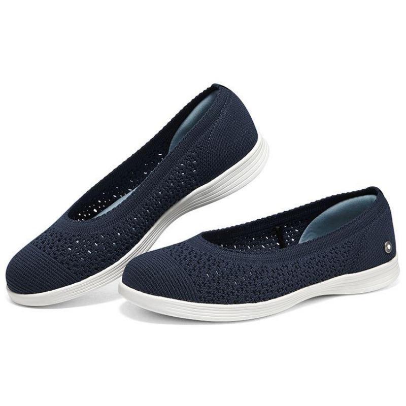 Skechers ON THE GO Мечтательные Женские Сетчатые Легкие Низкие Повседневные Туфли Синие 136265-NVY