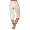 Women Rise Pockets Capri Casual Solid Sports Low Pants Shorts