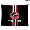 Custom Name Sheffield UnitedPrinted Tapestry – Wall Hanging for Bedrooms, Dorms, and Home Decor