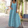 Women's Slip Dress Maxi Long Dress Blue Floral Fragments Print Dress Spring & Summer Leisure Vacation