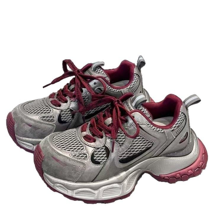 Туфли папы для девочки 2025 Новая осень Мягкая кожа Толстая подошва Ультралегкие Мягкая подошва Модные Повседневные Спортивные туфли ins Модные туфли~