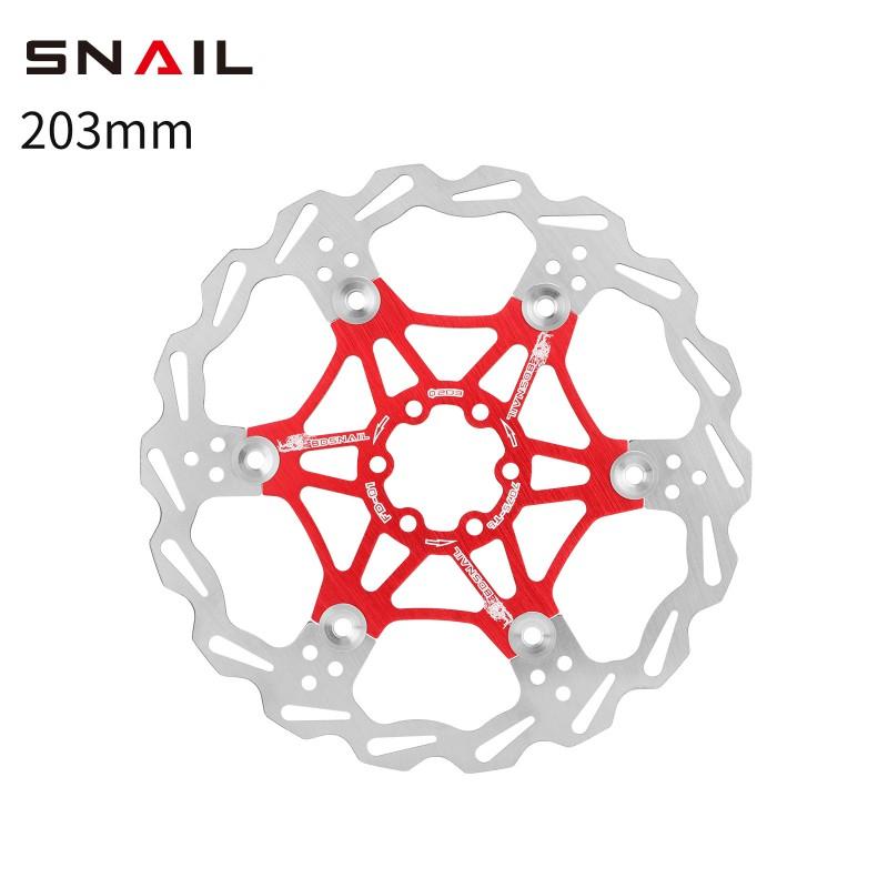 SNAIL Floating Disc Brake Rotor Mountain Bike 6-Bolt 160mm 180mm 203mm Aluminum Steel Hybrid