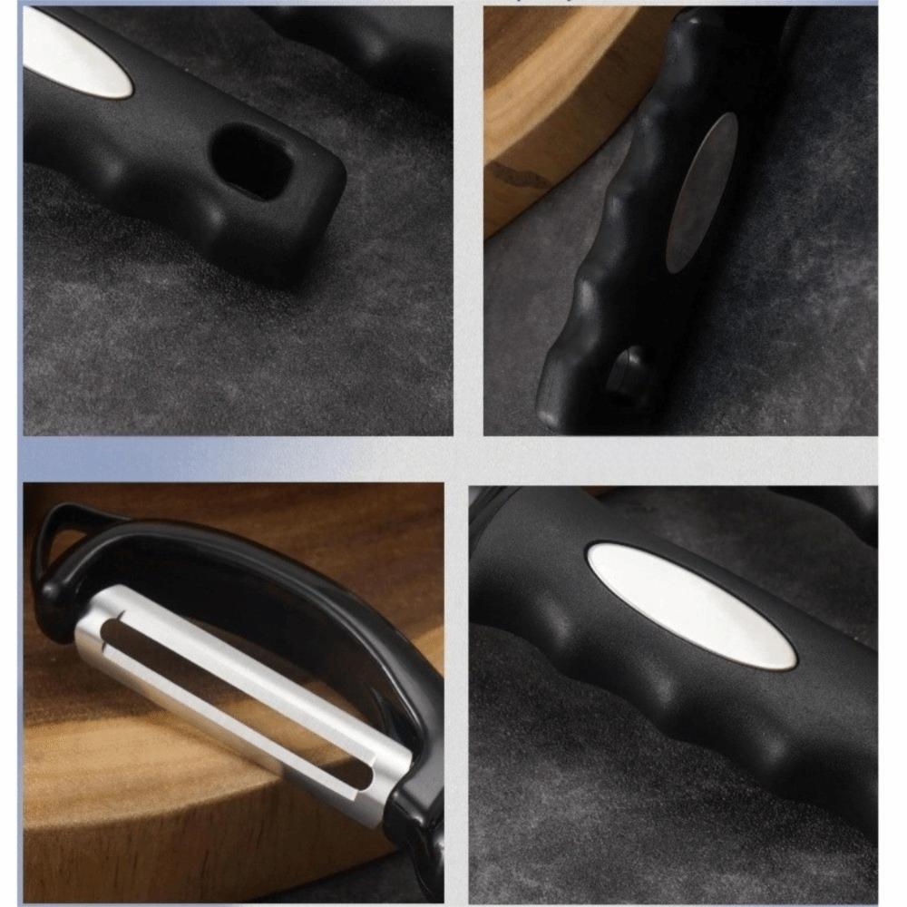 2-in-1 Peeler Soft Grip Handle Stainless Steel Peeler Efficient Fruit Utensils  Food Preparation