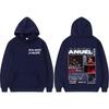 Свитшот с обложкой альбома и логотипом тура рэпера Anuel AA 'Real Hasta La Muerte' для мужчин и женщин, винтажный, хип-хоп, трендовая толстовка, уличная одежда, свободные худи