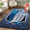 Attack On Titan Carpet Shingeki No Kyojin Printed Floor Mats Anime Carpet for Bedroom Living Room Children Room Cartoon Decor