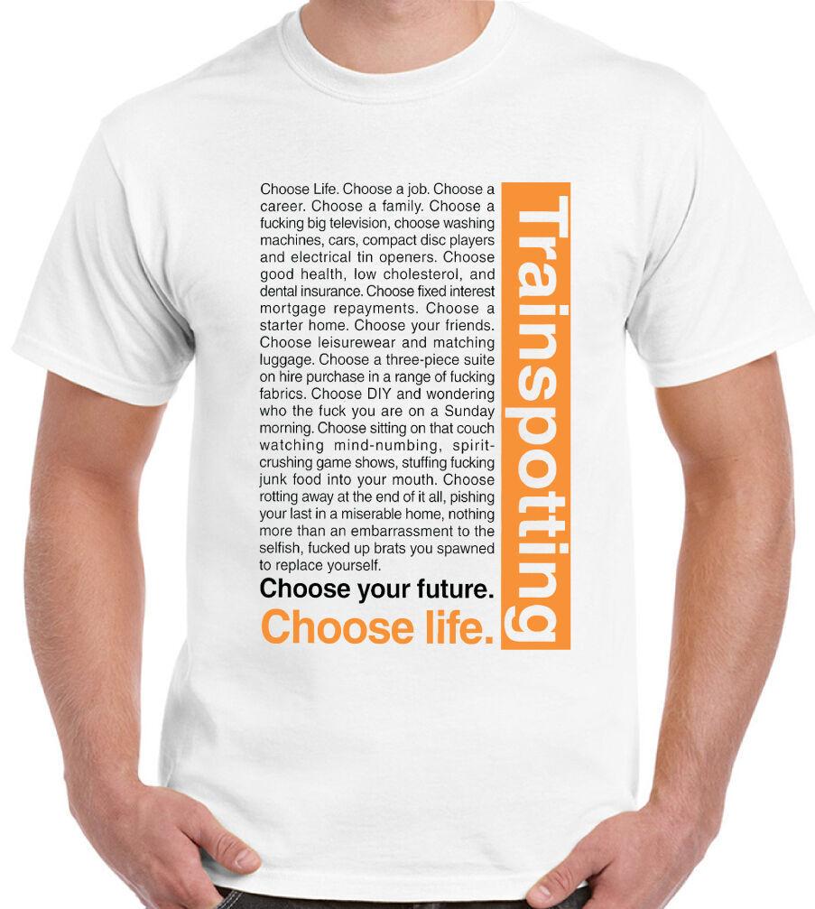 Футболка Trainspotting Введение Мужская Смешная Выбери Жизнь Вступление