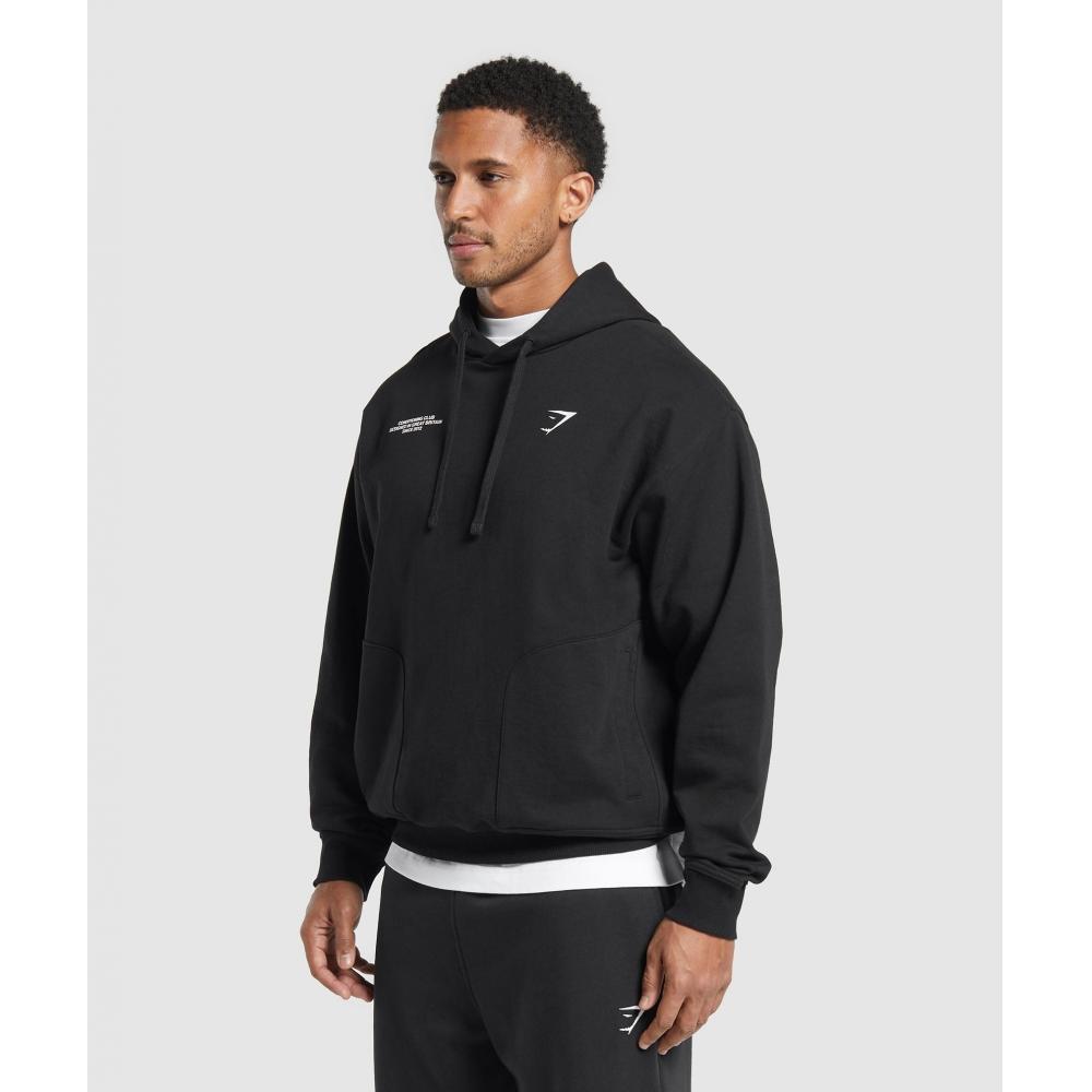 Gymshark Hoodie для клуба Conditioning Black A2b2v Bb2j