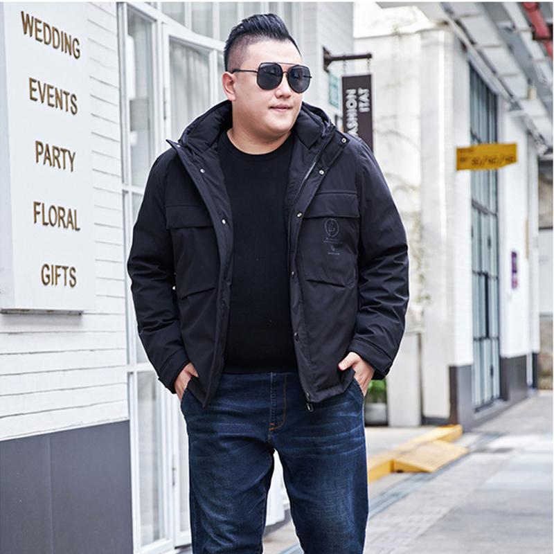 Осенне-зимняя куртка на утином пуху, модная мужская одежда, плотная хлопковая куртка, короткая повседневная хлопковая куртка, мужская одежда