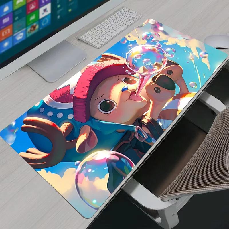 Large Mouse Pad Office One Piece Tony Tony Chopper Computer Desk Mat Table Keyboard Laptop Carpet Accessories Gaming Mousepad