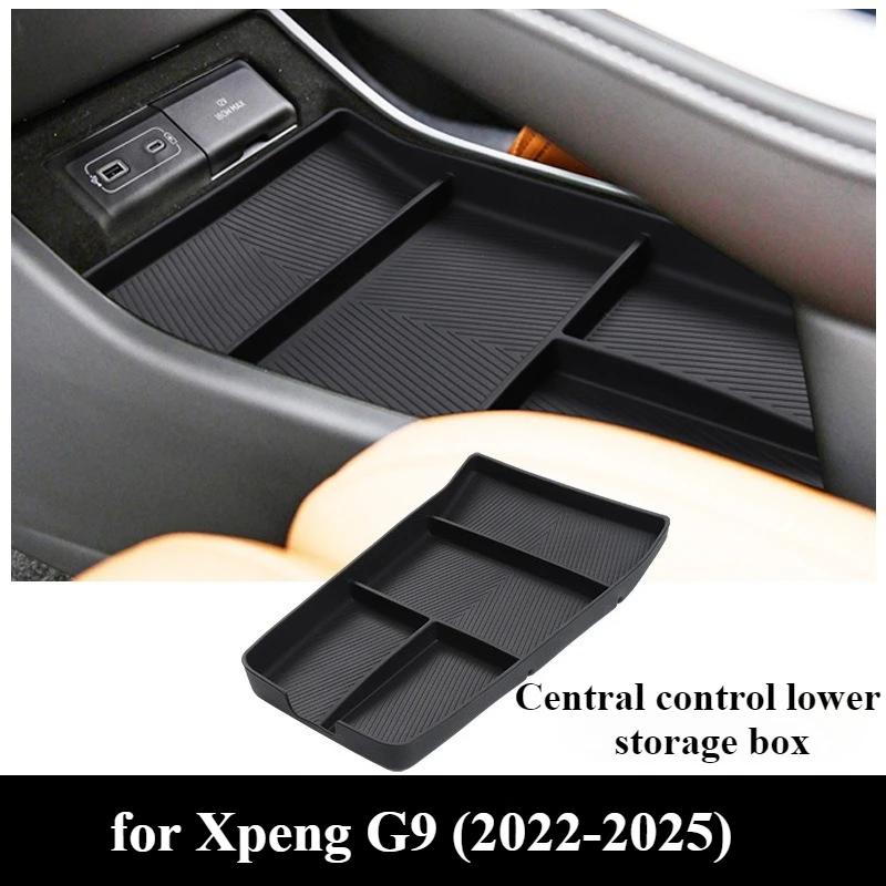 Center Console Armrest Box for Xpeng G9 -2025 Storage Box Water Cup Holder Storage Tray Organizer Car Interior Accessories