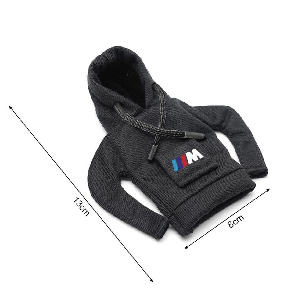 1pc Hoodie Handle Creative Car gear lever hoodie Shift Lever Cover Funny For BMW M E70 F32 X6 Auto Interior Accessories Styling