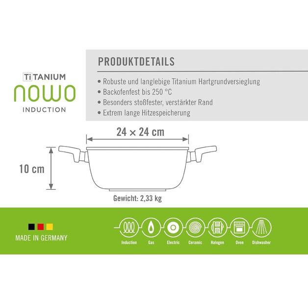 Жаровня Woll nowo Titanium Induction 24×24 см 4 л (1024IL)